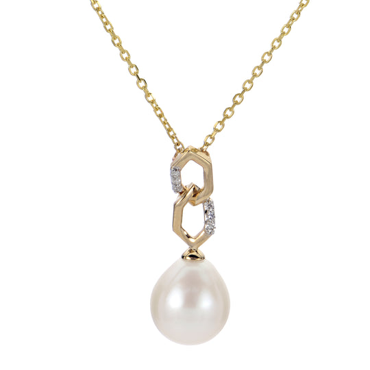 14KT Yellow Gold Freshwater Pearl Necklace