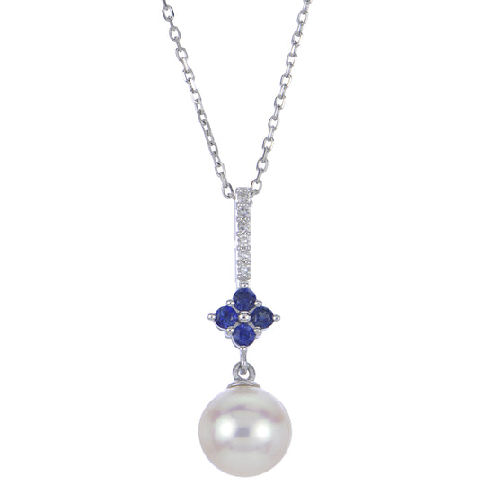 14KT White Gold Freshwater Pearl Pendant