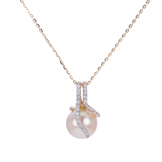 14KT Yellow Gold Freshwater Pearl Pendant